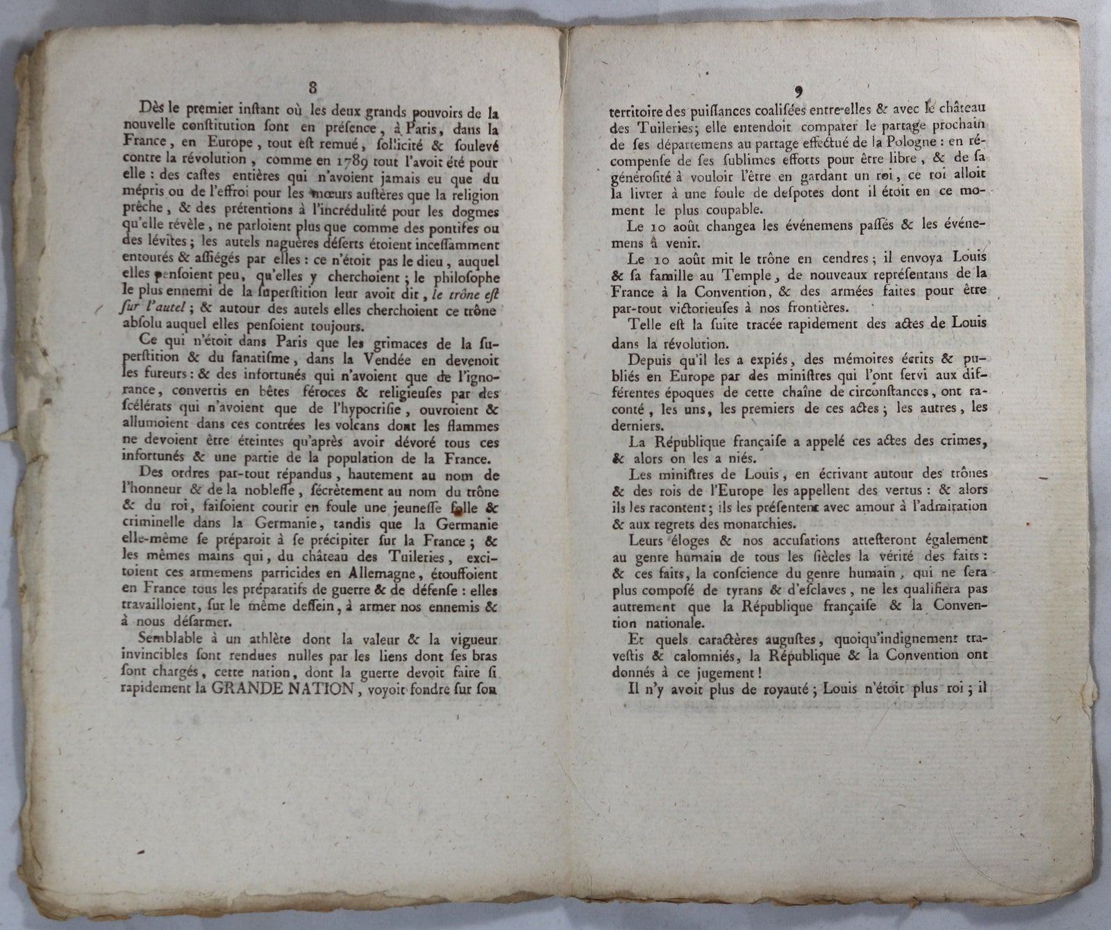 1799 lot de trois discours par Garat (Conseil des Anciens) #1