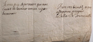 17e lettre Nicolas Le Tellier de Tourneville à Baillard Rouen Normandie