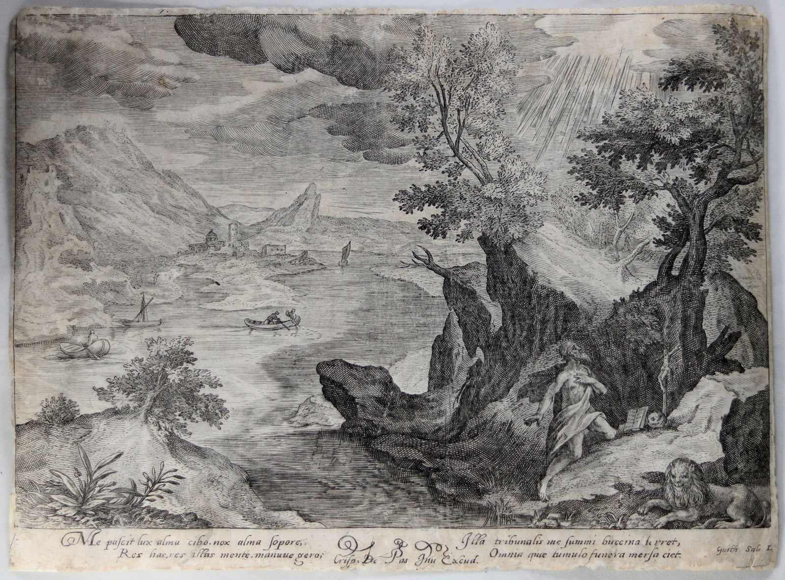 17th century Dutch religious print Crispijn van de Passe