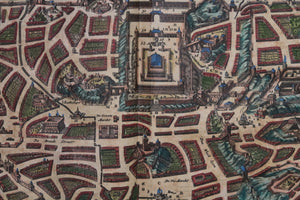 17th century Dutch  map of Jerusalem by Visscher (1648?)