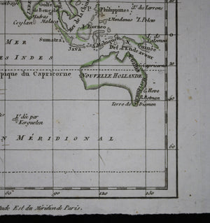1802 Blondeau world map  carte du monde