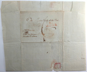 1802 lettre Mons sur recherche le criminel Loeb Heymann