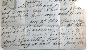 1803 Rome letter to Lady Elizabeth Foster, later Duchess of Devonshire