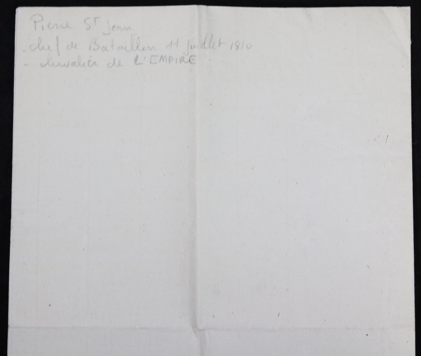 1805 lettre du Comte de Lacépède, réception du serment Légion Honneur