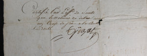 1807 chasseur 25e Regt Inf. blessé à Friedland, certificat de présence