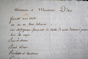 1811 Paris, lot de trois factures pour Monsieur D’Ars