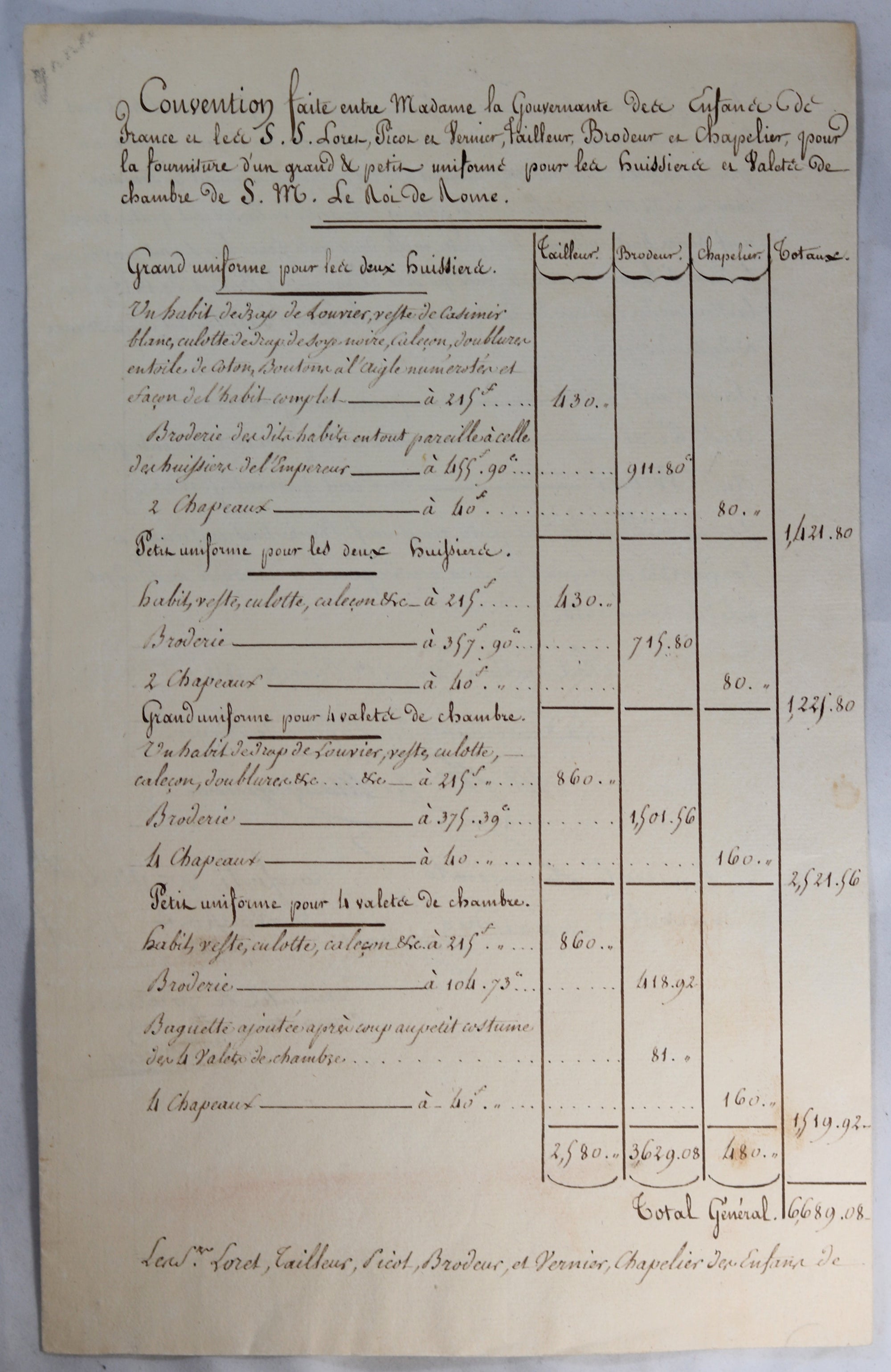 1811 Madame Gouvernante du Roi de Rome, fils de Napoléon