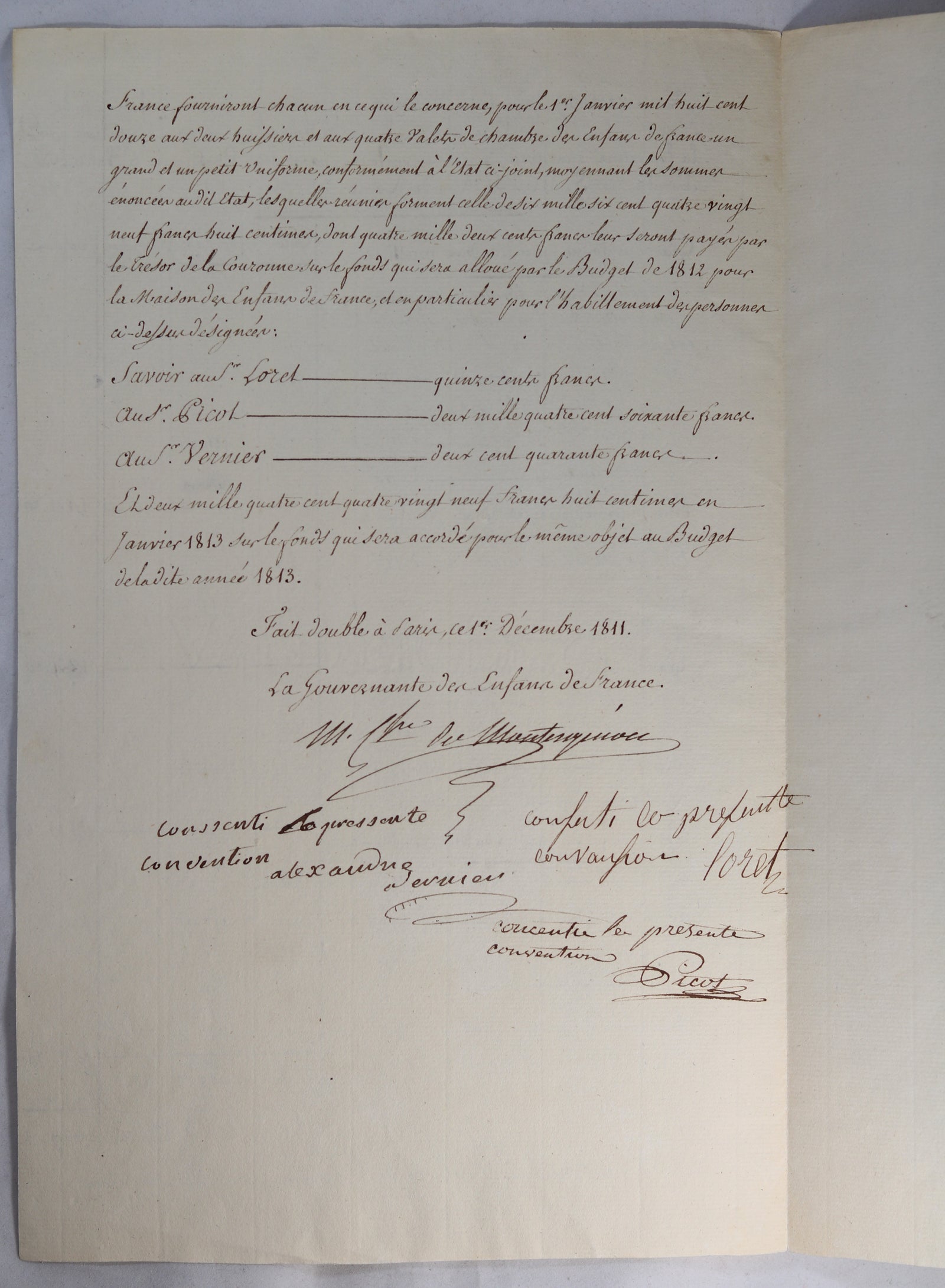 1811 Madame Gouvernante du Roi de Rome, fils de Napoléon