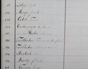 1811 marine, état Pupilles Hollandais pour le vaisseau ‘Le Prince’