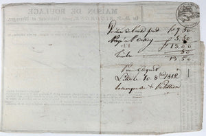 1812 trois (3) documents livraison barrique bière de Dunkerque à Lille