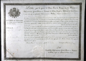 1814 Louis XVIII, nomination M. de Cypieres, Ordre Saint-Louis