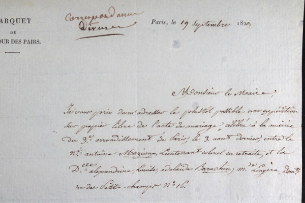 1820 Paris informaton accusé ‘Complot du Bazar français’ (Louis XVIII)