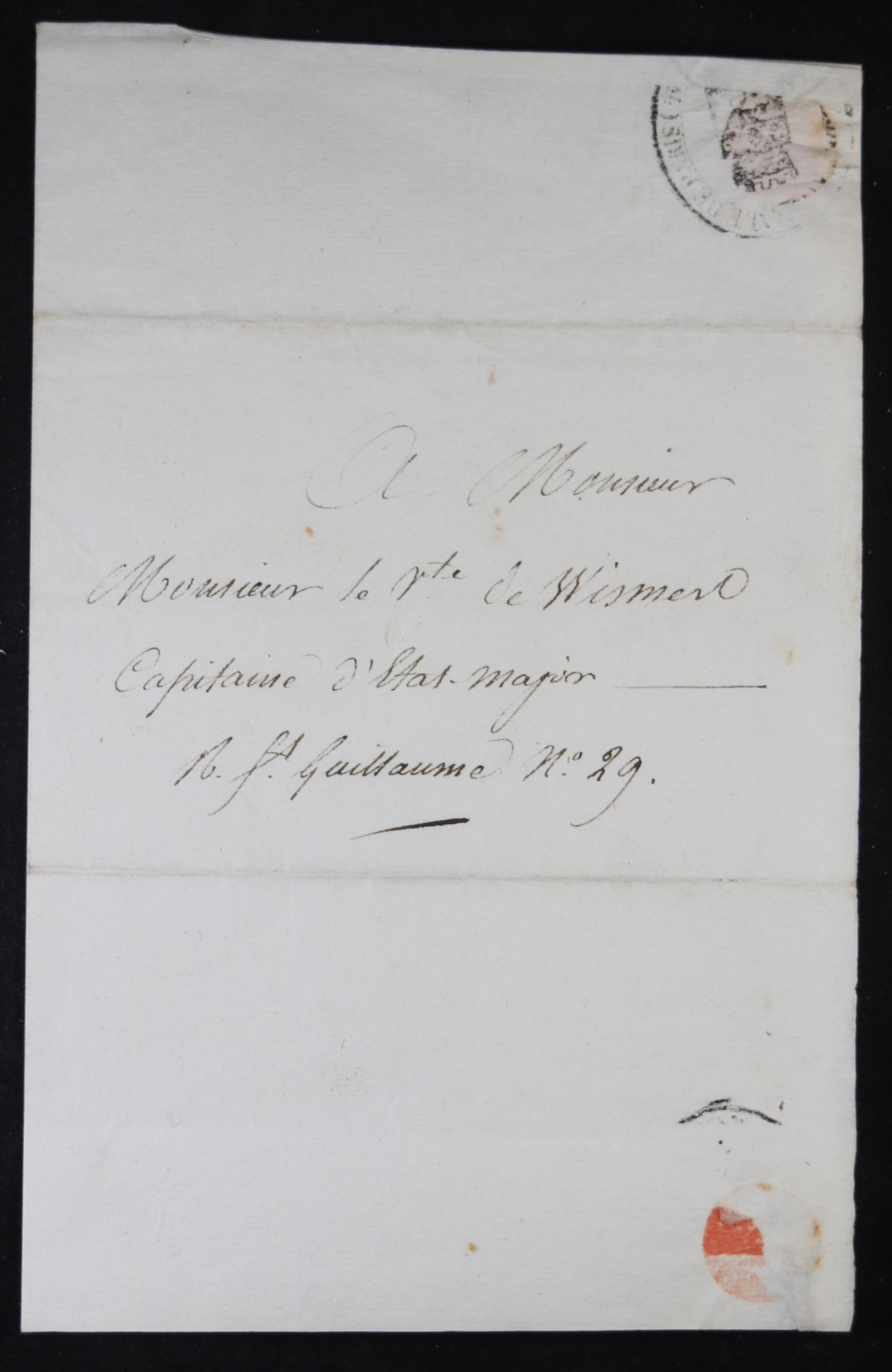 1821 invitation Vicomte Wismes bénédiction St. Geneviève (Paris)