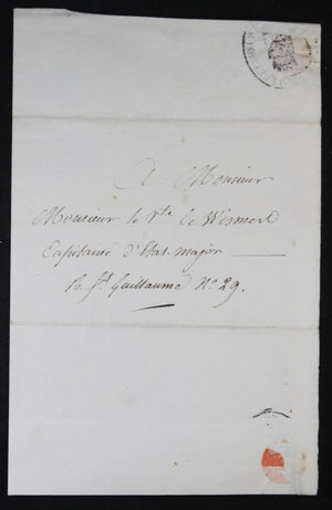 1821 invitation Vicomte Wismes bénédiction St. Geneviève (Paris)
