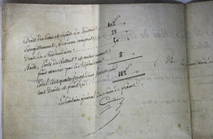 1823 Louis XVIII Déclaration de Naturalité pour Sr. Charret de Savoie
