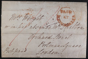 1824 UK letter from John Houghton Rector parish Middleton, Manchester