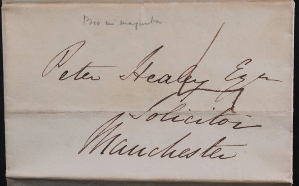 1825 Manchester UK letter concerning purchase of church pews