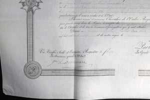 1829 brevet de Chevalier de la Légion d’Honneur, Charles X