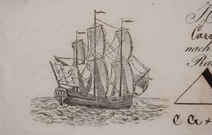 1834/45 Poland 6 illustrated maritime bills of lading transport wine