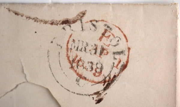 1839 UK letter from Bristol to Sir Fred Madden British Museum London 1839 UK letter from Bristol to Sir Fred Madden British Museum London