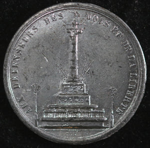 1840 Paris médaille transfert des corps au colonne du 30 Juillet