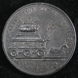 1840 Paris médaille transfert des corps au colonne du 30 Juillet