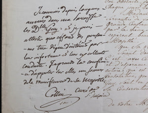 1846 Paris demande de secours à Reine Marie-Amélie de Bourbon-Siciles
