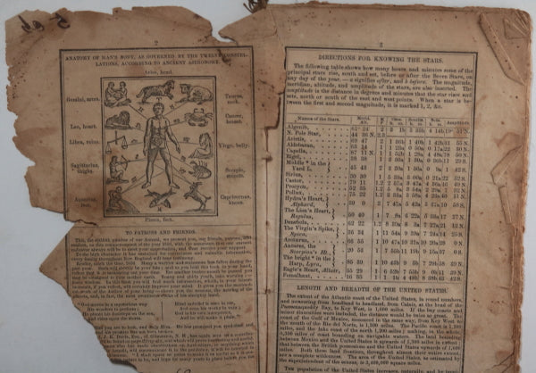 1856 USA Leavitt's Old Farmer's Almanack 