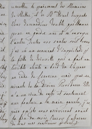1857 lettre Marie-Amélie de Bourbon, épouse du Roi Louis Philippe #2