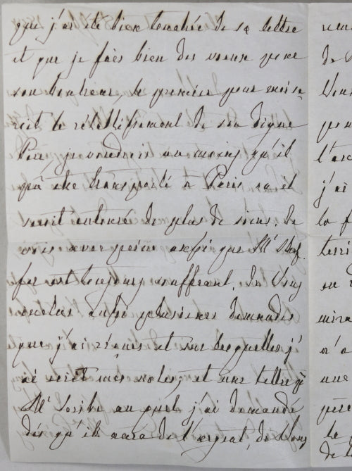 1857 lettre Marie-Amélie de Bourbon, épouse du Roi Louis Philippe #2