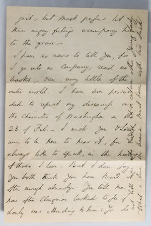 1857 personal letter from Edward Everett, famed politician and orator