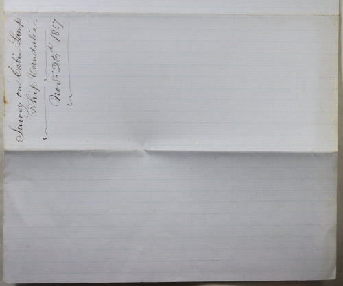 1857 preparation of USS Vandalia for trip, Portsmouth N.H.