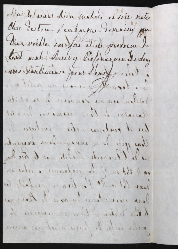1859 lettre Marie-Amélie de Bourbon (Roi Louis Philippe) à Buisson