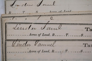 1862-69 set of fourteen (14) receipts for Tax payment, Warren Co. Ohio