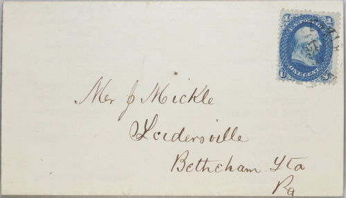 1862 Civil War Philadelphia, printed circular, prices for provisions