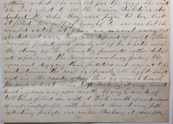 1862 Civil War letter soldier 85th NY State Volunteer, near Suffolk VA