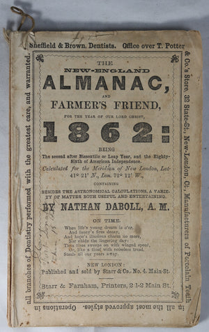 1862 New-England Alamanac and Farmer’s Friend