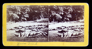 1863 Battle of Gettysburg – stereoscopic view of Confederate dead