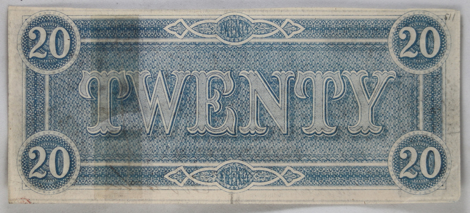 1864 Confederate States of America $20 Richmond Virginia