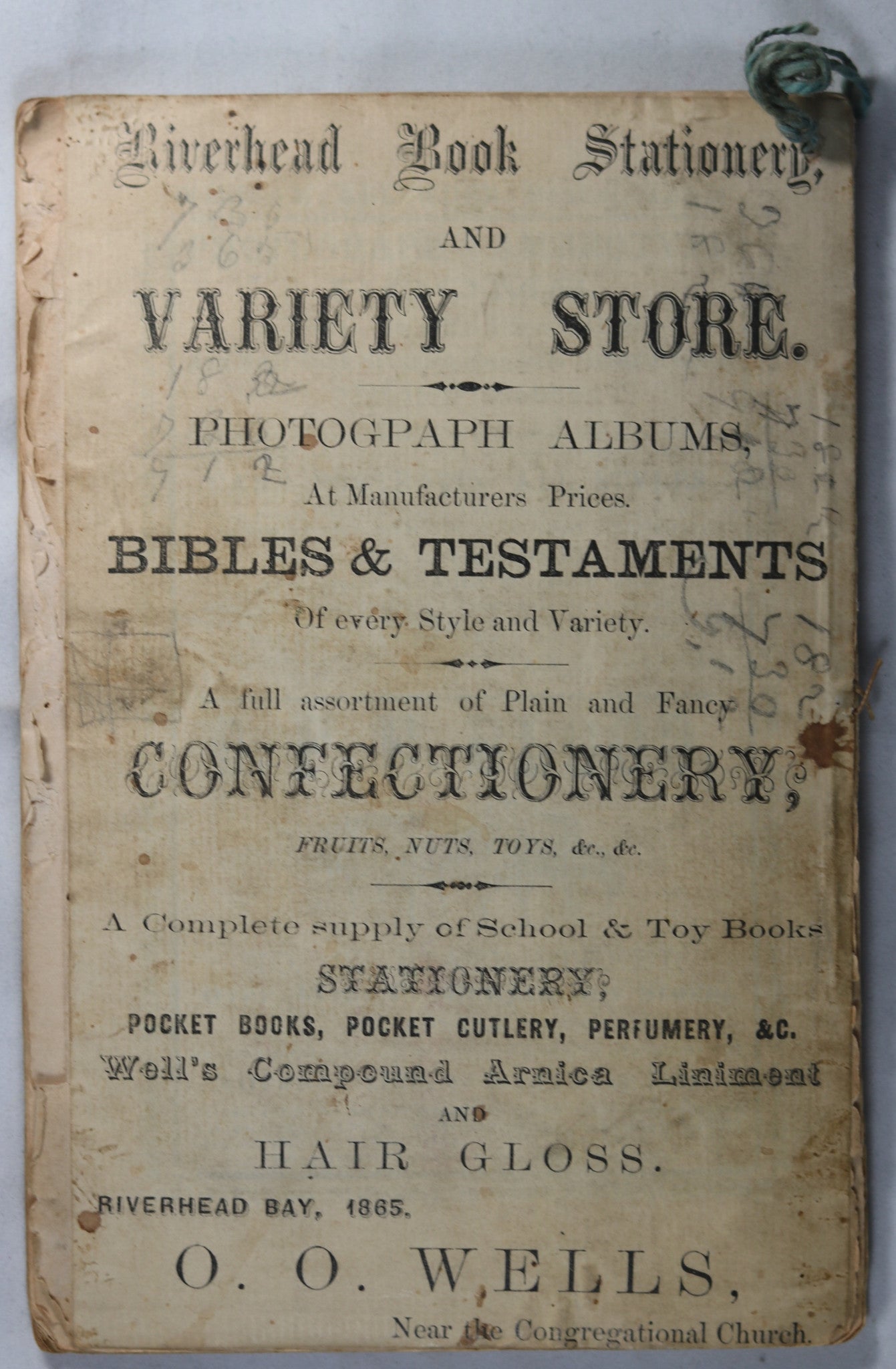 1865 New-England Almanac and Farmer’s Friend