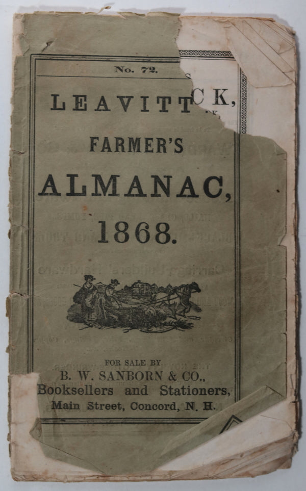 1868 Leavitt's Farmer's Almanac Concord N.H. (USA)