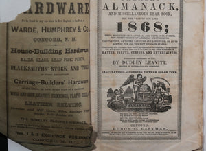 1868 Leavitt's Farmer's Almanac Concord N.H. (USA)