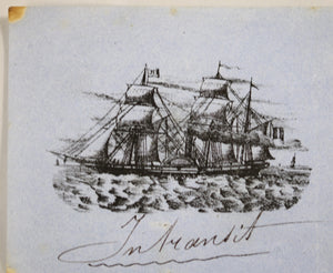 1874 connaissement maritime, transport eau-de-vie Bordeaux à Londres
