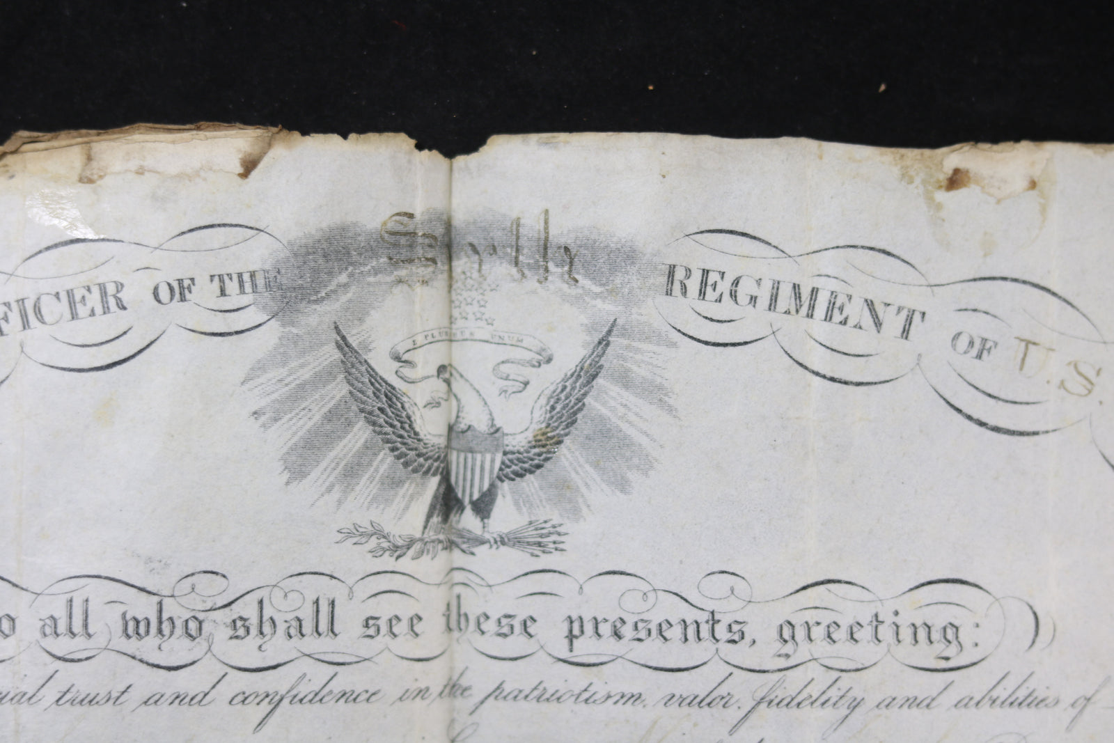 1876 promotion sergt. 6th Regiment US Cavalry Indian Wars (Arizona)