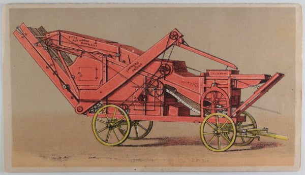 1880s USA Buffalo Pitts horse-drawn agricultural machine trade card