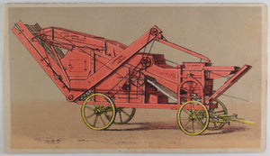 1880s USA Buffalo Pitts horse-drawn agricultural machine trade card