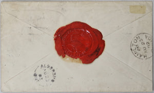 1882 Canada registered letter with beautiful steamboat advertising