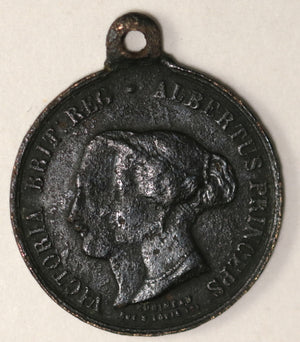 1885 souvenir French medal, visit of Queen Victoria & Albert to Paris