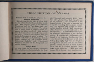 1887 'Views of Utah and Tourists’ Guide' by C.R. Savage
