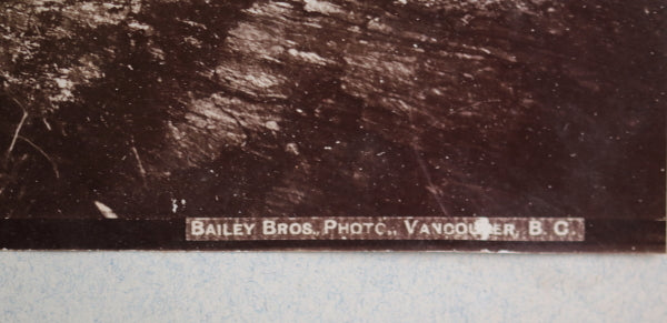 1890s Bailey Bros. photo CPR  train in Albert Canyon, British Columbia